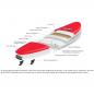 Preview: Planche de surf BUGZ SURF ! Planche souple 8.0 Mini Malibu