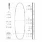 Preview: ROAM Boardbag Surfboard Coffin 7.0 Doppel Triple