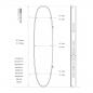 Preview: ROAM Boardbag Surfboard Coffin 8.6 Doppel Triple