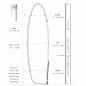 Preview: ROAM Boardbag Surfboard Coffin Wheelie 6.3