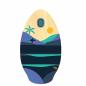 Preview: Skimboard SkimOne 39 99cm Kauai Violet Turquoise