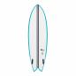 Preview: Surfboard TORQ TEC Twin Fish 6.2 Rail Teal