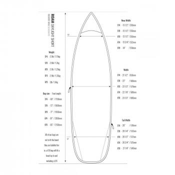 ROAM Sac pour planche de surf Daylight Shortboard 6.0