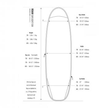 ROAM Sac pour planche de surf Daylight Funboard 7.0