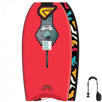 FLOOD Bodyboard Dynamx Stringer 42 Rot Tribal