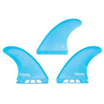 FUTURES Thruster Fin Set F8 SOFT Safety L bleu