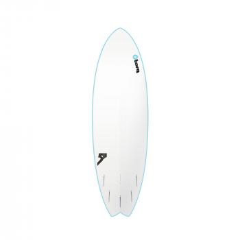 Surfboard TORQ Softboard 5.11 Mod Fish Blau