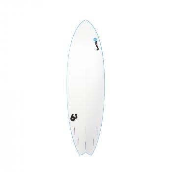 Surfboard TORQ Softboard 6.3 Mod Fish Blau