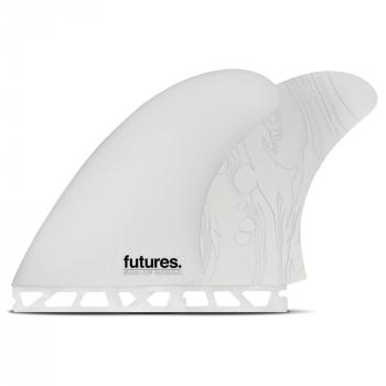 FUTURES Twin Fin Set Son of Cobra fiberglass Grau