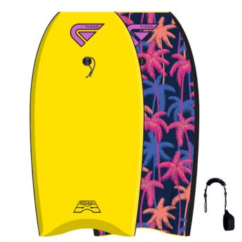 FLOOD Bodyboard Dynamx Stringer 41 Gelb Palm II