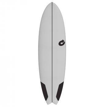 Surfboard TORQ Softboard EVA 6.10 Mod Fish Grau