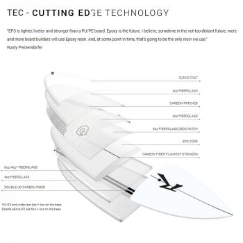 Tabla de surf RUSTY TEC SD Shortboard 6.0