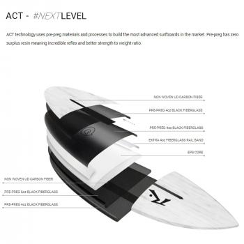 Tabla de surf RUSTY ACT Dwart 6.0