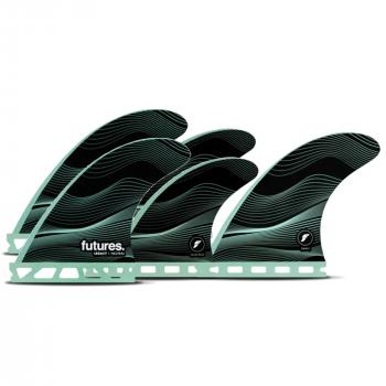 FUTURES  Fins Quad Thruster 5 Fin Set F4 Legacy