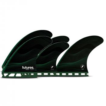 FUTURES  Fins Quad Thruster 5 Fin Set F8 Legacy