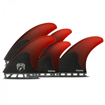 FUTURES Quad Thruster 5 Fin Set Mayhem 3.0 L Honey