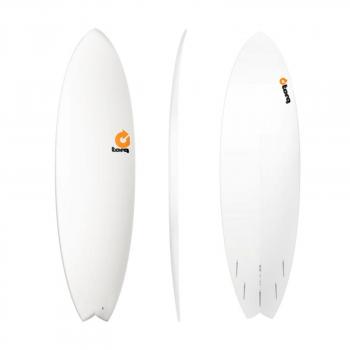 Surfboard TORQ Epoxy TET 6.6 MOD Fish Bianco