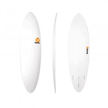 Surfboard TORQ Epoxy TET 6.8 Funboard  Weiss