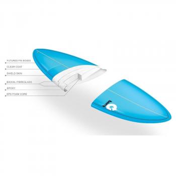 Surfboard TORQ Epoxy TET 6.6 MOD Fish  Blue