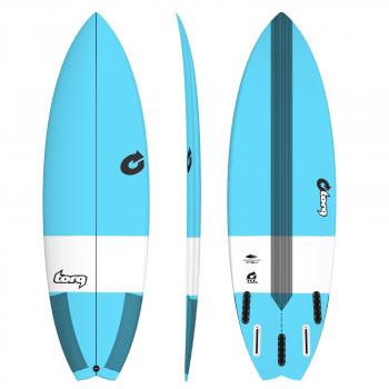 Surfboard TORQ Epoxy TEC Performance Fish 6.6 blue