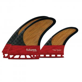 FUTURES Twin Tri Fin Set Machado Blackstix