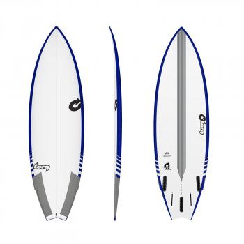 Planche de surf TORQ Epoxy TEC Go-Kart 5.10 Rail bleu
