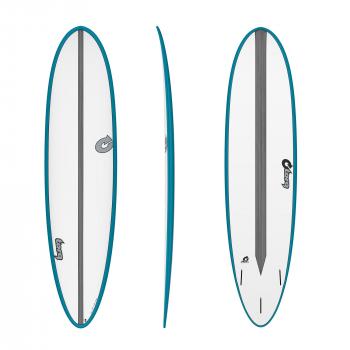 Tabla de surf TORQ Epoxy TET CS 7.6 Fun Carbon Teal