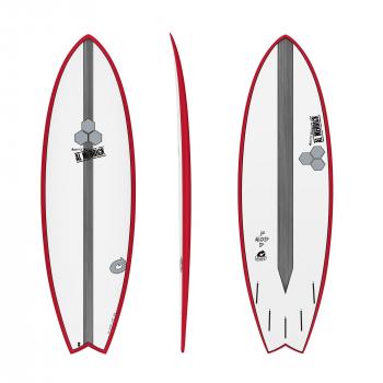 Surfboard CHANNEL ISLANDS X-lite Pod Mod 5.6 Rojo