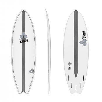 Surfboard CHANNEL ISLANDS X-lite Pod Mod 6.2 blanco