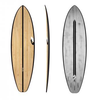 Tabla de surf TORQ ACT Prepreg BigBoy23 6,6 bambú
