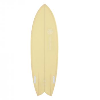 Planche de surf VENON Node 5.11 Twinfin Retro Fish Beige