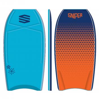 SNIPER Bodyboard Vyrus PE 40 Dots Bleu Orange