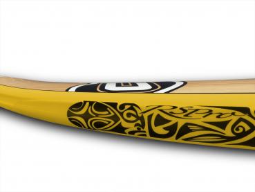 RSPro Tatau clair/noir SUP Protection des rails 191x6.3 cm 6'3"x2.5"