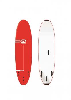 Tabla de surf GO Softboard School 7.0 wide body roja
