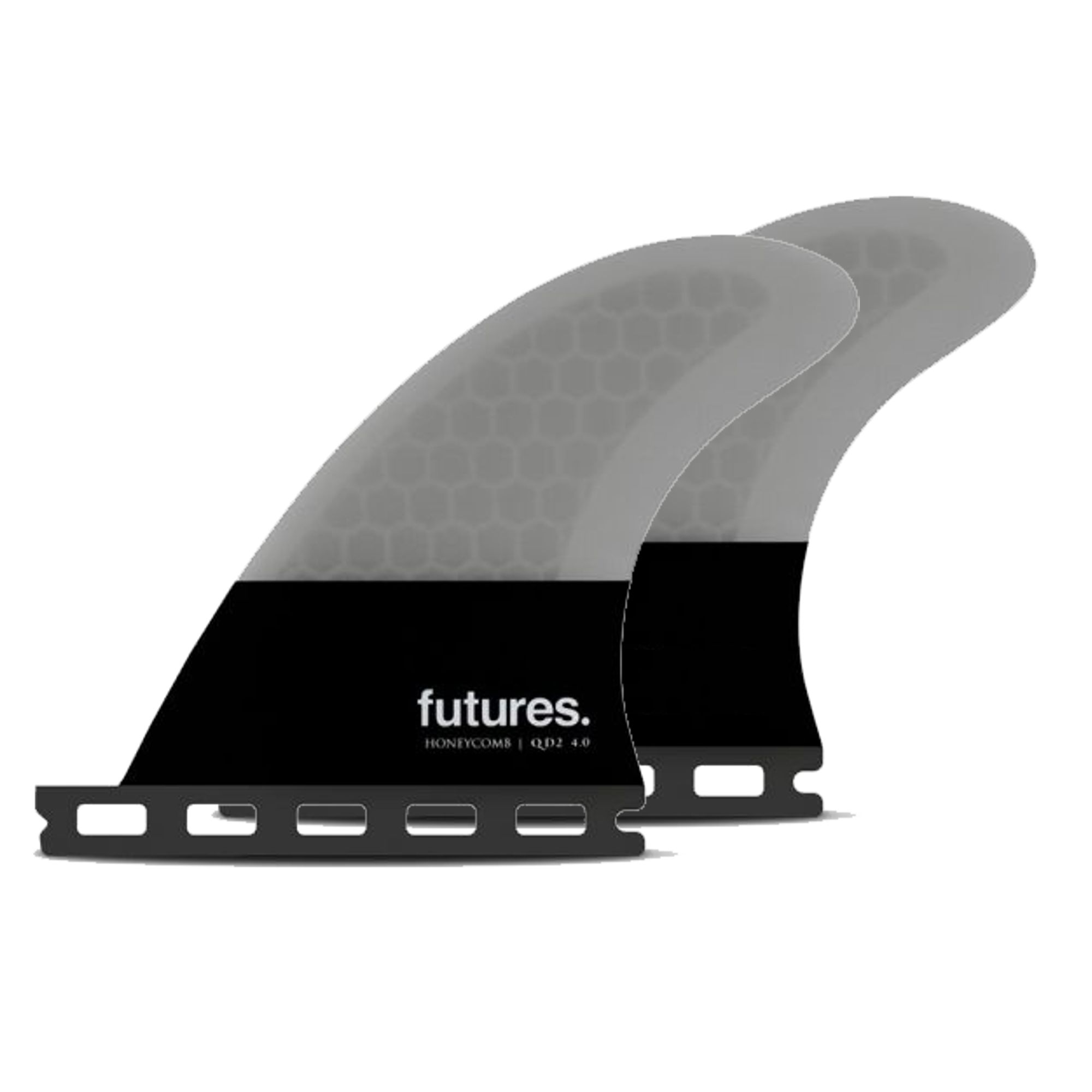 Futures Fins QD2 4.0 Blackstix Quad Rear Fins Set Surfboard Fins 