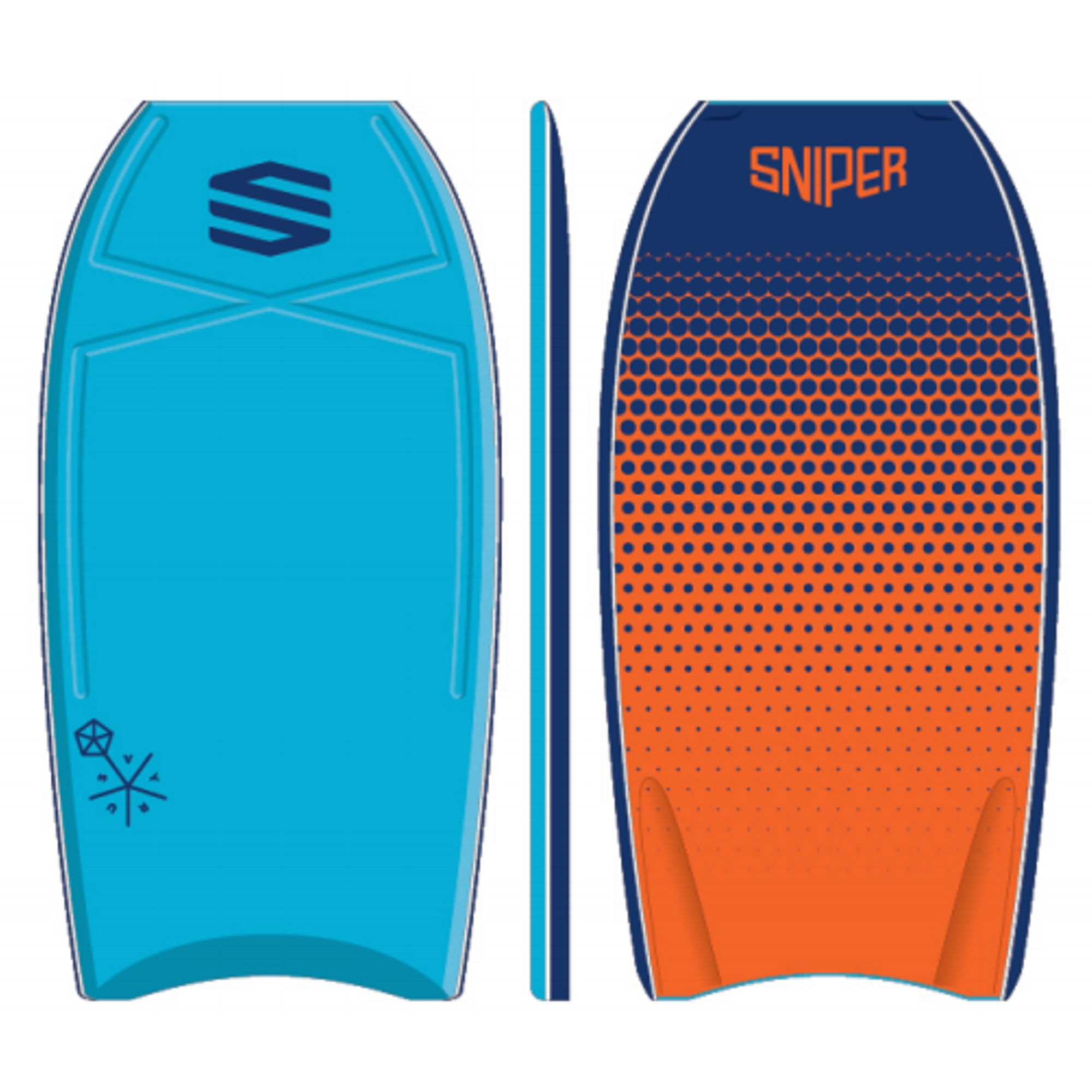 SNIPER Vyrus PE 44 Dots Blue Orange Surf