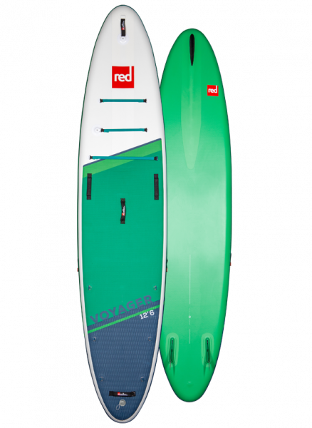 Red Paddle Co VOYAGER MSL Board Set 12'6" x 32" x 6" avec pagaie Hybrid Tough 3-pièces