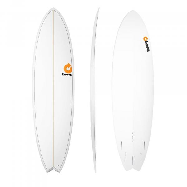 Planche de surf TORQ Epoxy TET 7.2 MOD Fish Pinlines