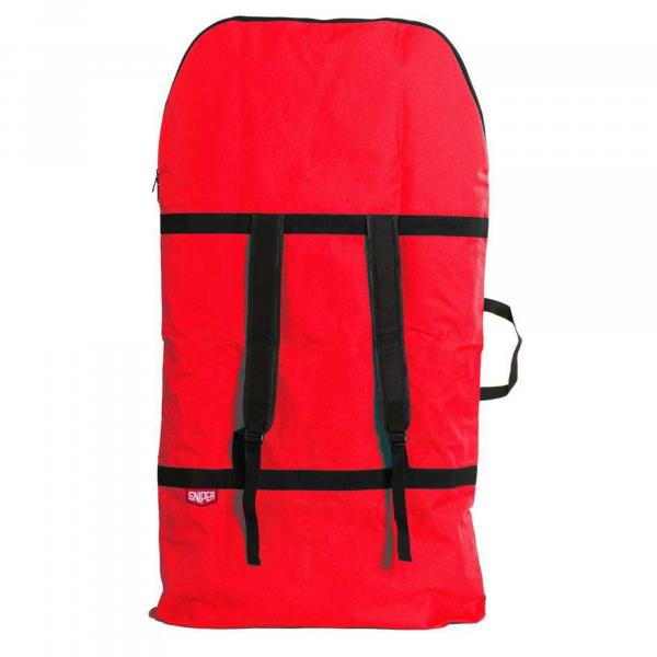 SNIPER Bodyboard Borsa Zaino Coperta Singola Rosso