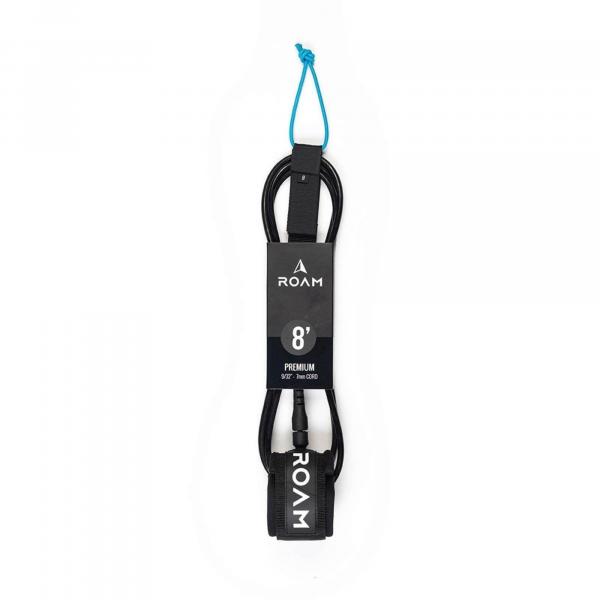 ROAM Guinzaglio per tavola da surf Premium 8.0 244cm 7mm Nero