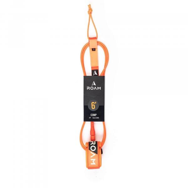 ROAM Surfboard Leash Comp 6.0 183cm 6mm Arancione