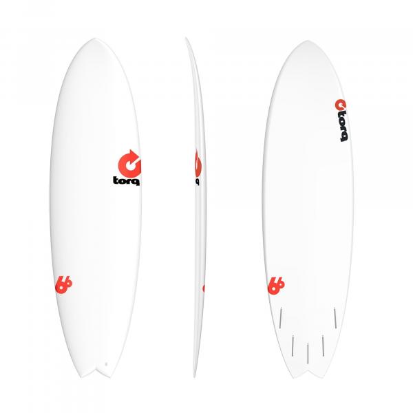 Surfboard TORQ Epoxy TET RT 6.6 Fish RENTAL