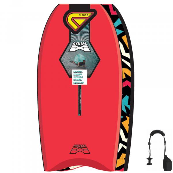 FLOOD Bodyboard Dynamx Stringer 42 Rojo Tribal