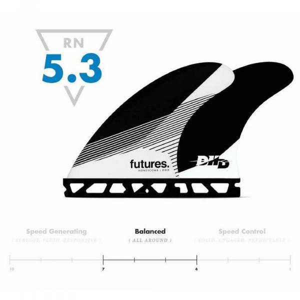 FUTURES Thruster Fin Set DHD Honeycomb Medium