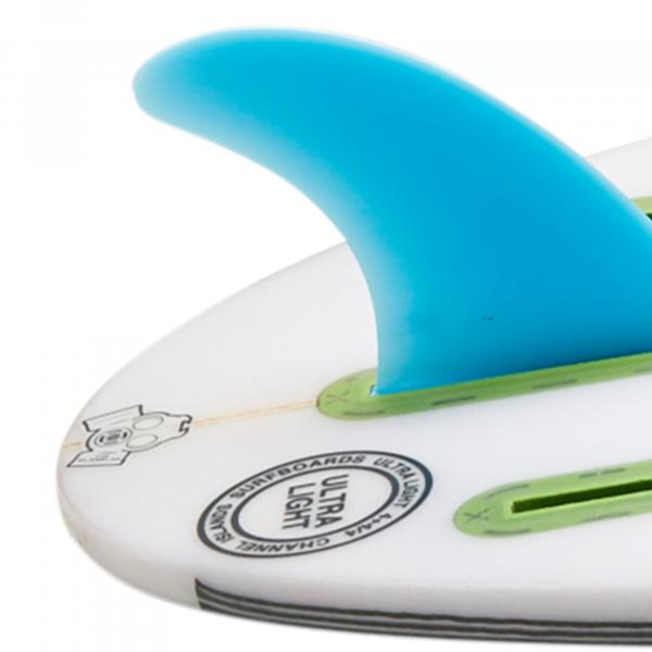 FUTURES Thruster Fin Set F8 SOFT Safety L bleu