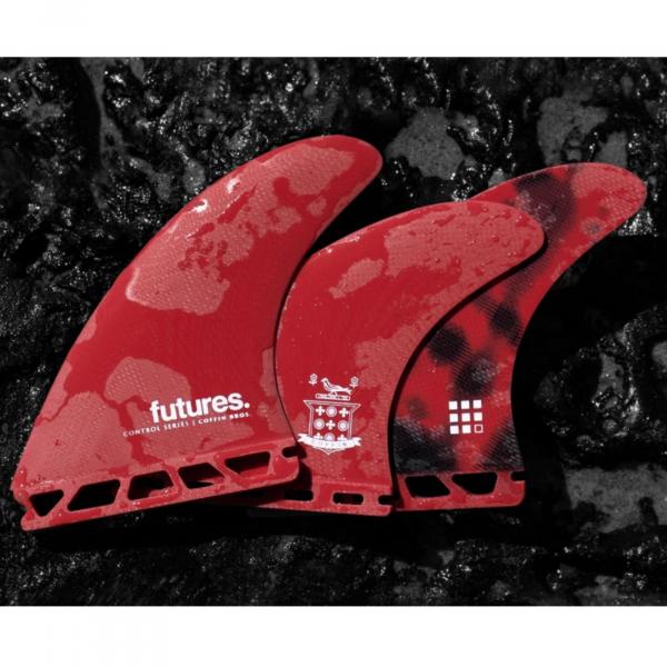 FUTURES Thruster Fin Set Coffin Bros Control M