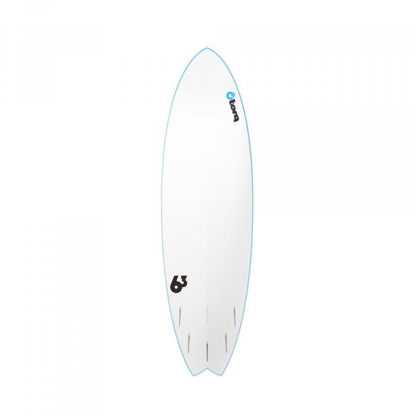 Surfboard TORQ Softboard 6.3 Mod Fish Blau