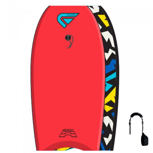 FLOOD Bodyboard Dynamx Stringer 40 Rot Tribe II