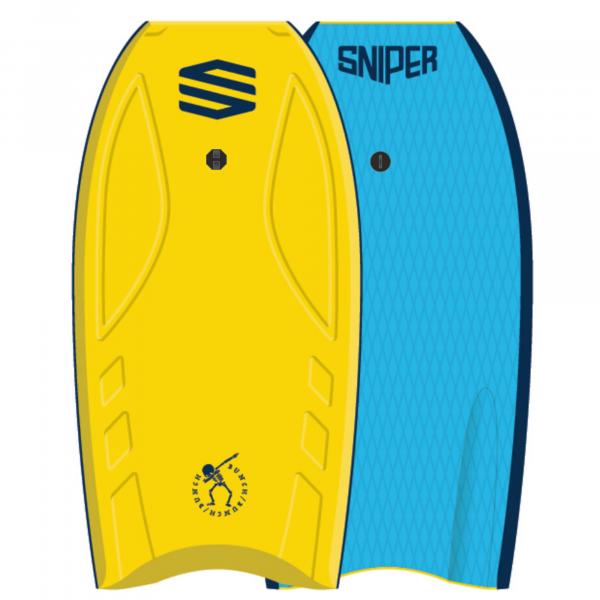 SNIPER Bodyboard Bunch II EPS Stringer 39 Gelb