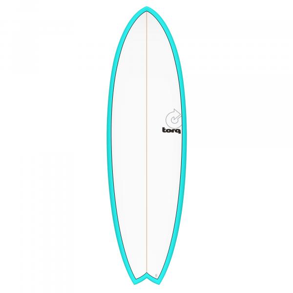 Surfboard TORQ Epoxy TET 5.11 MOD Fish Blau Pinlin